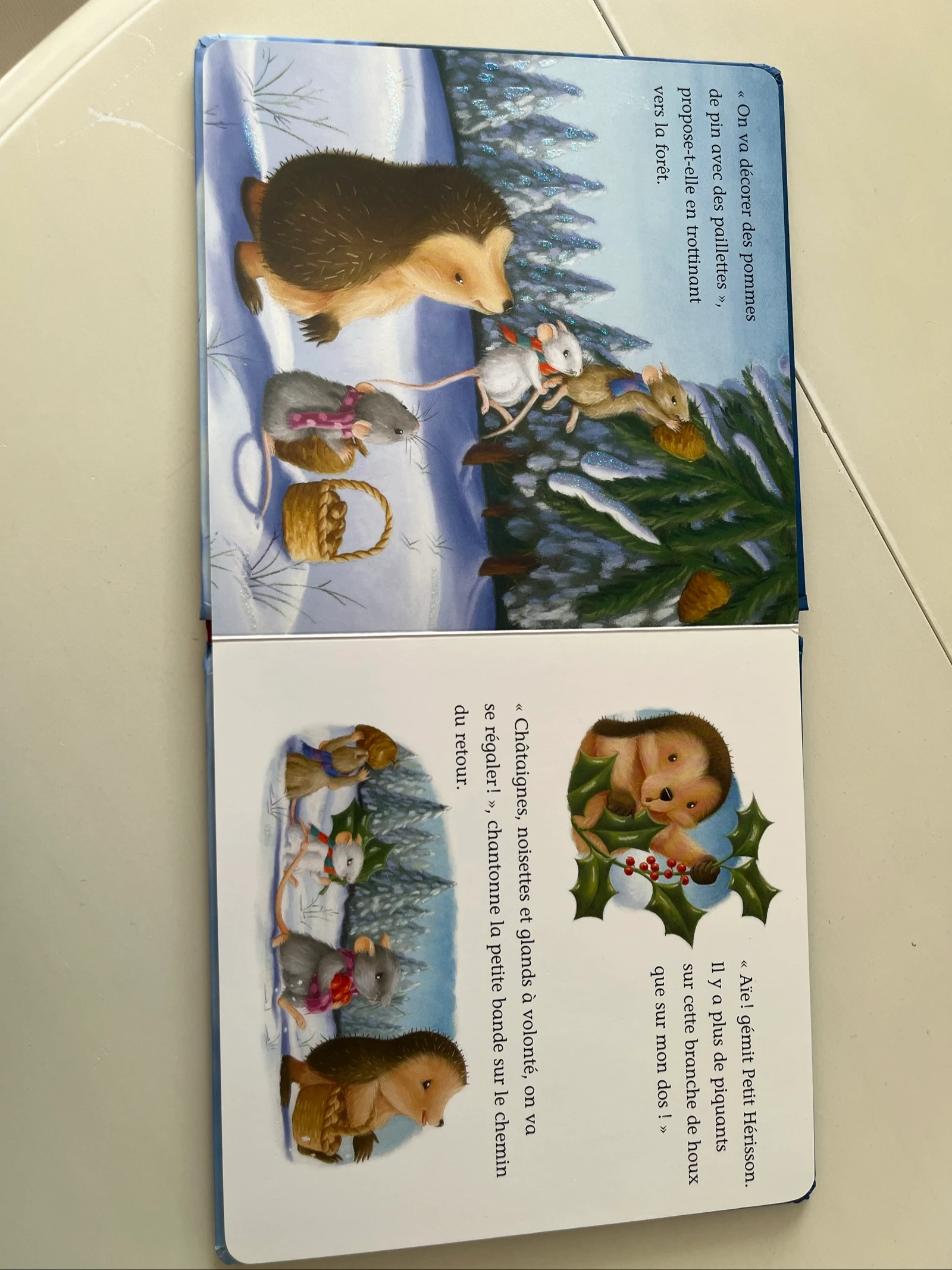 Libro « ¡Feliz Navidad, pequeño erizo! » - un libro que brilla - M. Christina Butler, Tina Macnaughton - Milan - Muy buen estado – photo 5